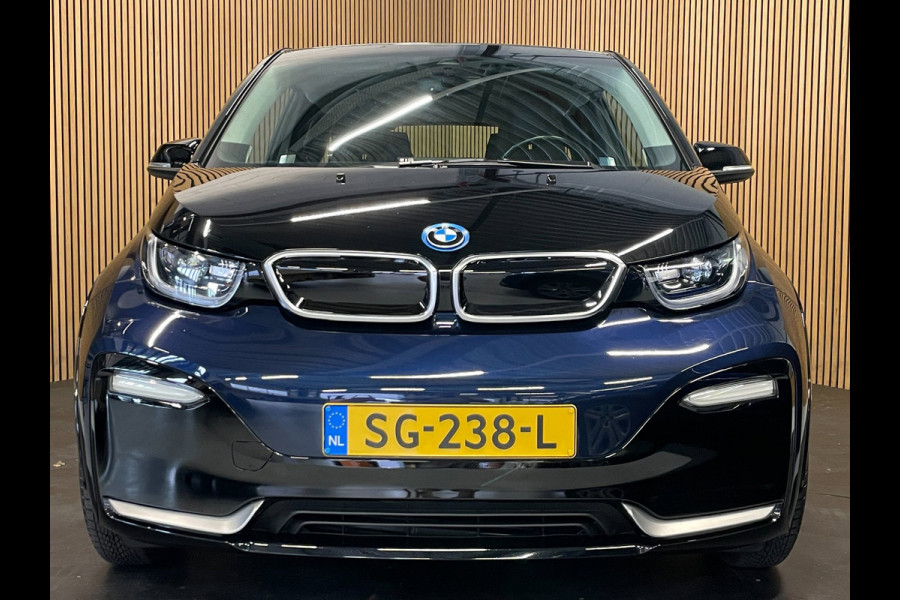 BMW i3 S iPerformance 94Ah 33 kWh|92% SOH|GROTE ACCU|BLACK&BLUE|ACC|CARPLAY|CAMERA|AUTOMAAT|STOELVERWARMING|LANE-ASSIST|NAVIGATIE|