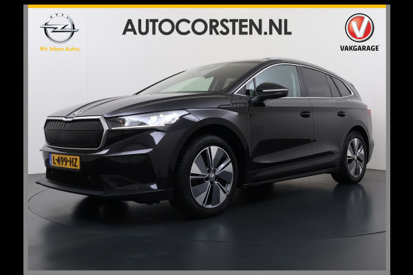Škoda ENYAQ iV 80 SOH 91% Warmtepomp Panoramadak Trekhaak Leder+Verwarmd Stuurverwarming Assistentie-Climate 2-Comfort-Pakket Adap.Cruise 3 Zon Leder-pakket Keyless advanced Lmv Led P-Assist 1.000KG Trekgewicht 1e Eigenaar Origineel Nederlandse Auto