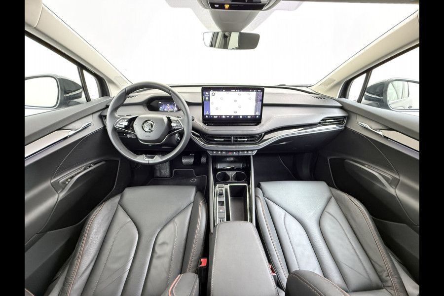 Škoda ENYAQ iV 80 SOH 91% Warmtepomp Panoramadak Trekhaak Leder+Verwarmd Stuurverwarming Assistentie-Climate 2-Comfort-Pakket Adap.Cruise 3 Zon Leder-pakket Keyless advanced Lmv Led P-Assist 1.000KG Trekgewicht 1e Eigenaar Origineel Nederlandse Auto