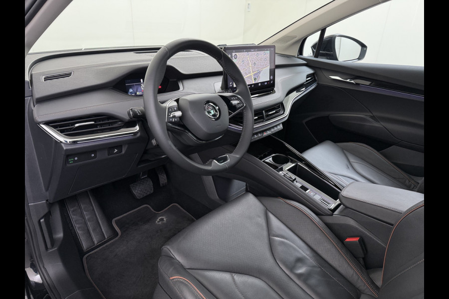 Škoda ENYAQ iV 80 SOH 91% Warmtepomp Panoramadak Trekhaak Leder+Verwarmd Stuurverwarming Assistentie-Climate 2-Comfort-Pakket Adap.Cruise 3 Zon Leder-pakket Keyless advanced Lmv Led P-Assist 1.000KG Trekgewicht 1e Eigenaar Origineel Nederlandse Auto