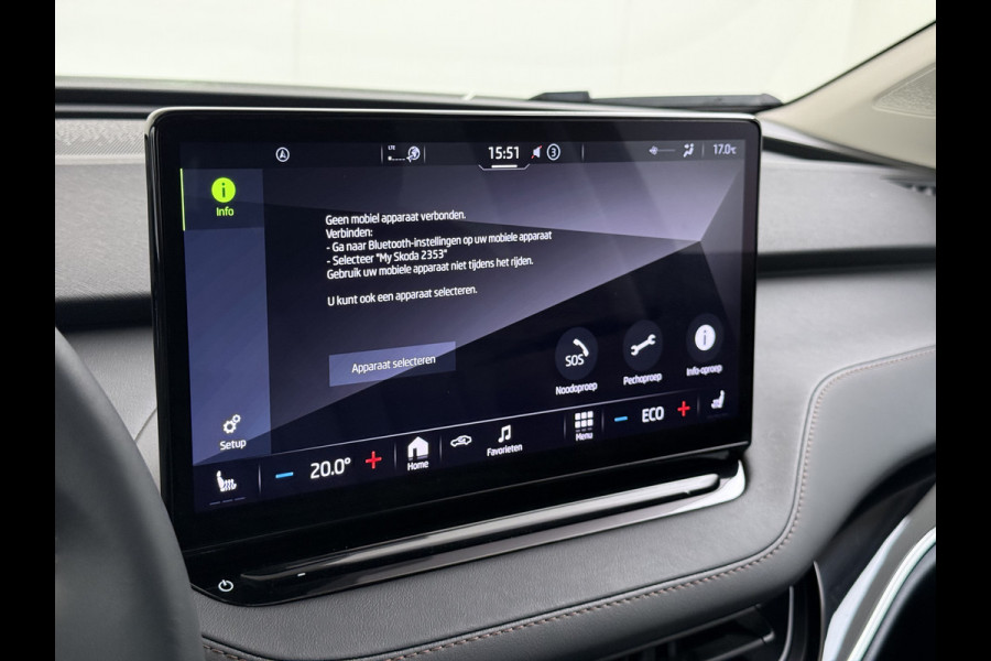 Škoda ENYAQ iV 80 SOH 91% Warmtepomp Panoramadak Trekhaak Leder+Verwarmd Stuurverwarming Assistentie-Climate 2-Comfort-Pakket Adap.Cruise 3 Zon Leder-pakket Keyless advanced Lmv Led P-Assist 1.000KG Trekgewicht 1e Eigenaar Origineel Nederlandse Auto