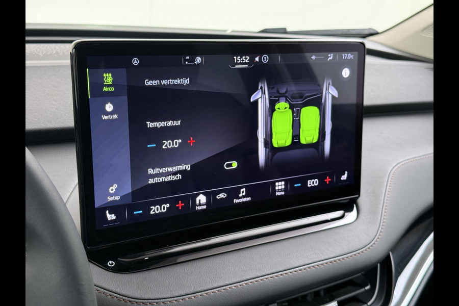 Škoda ENYAQ iV 80 SOH 91% Warmtepomp Panoramadak Trekhaak Leder+Verwarmd Stuurverwarming Assistentie-Climate 2-Comfort-Pakket Adap.Cruise 3 Zon Leder-pakket Keyless advanced Lmv Led P-Assist 1.000KG Trekgewicht 1e Eigenaar Origineel Nederlandse Auto