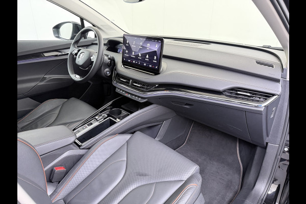 Škoda ENYAQ iV 80 SOH 91% Warmtepomp Panoramadak Trekhaak Leder+Verwarmd Stuurverwarming Assistentie-Climate 2-Comfort-Pakket Adap.Cruise 3 Zon Leder-pakket Keyless advanced Lmv Led P-Assist 1.000KG Trekgewicht 1e Eigenaar Origineel Nederlandse Auto
