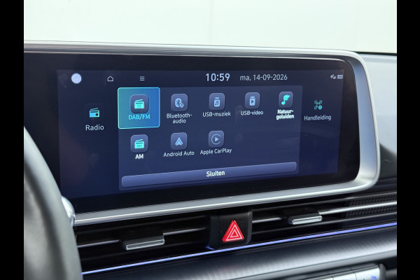 Hyundai IONIQ 6 77.4kWh 229PK Trekhaak SOH 100% Warmtepomp Adap.Cruise Head-Up Stoel+Achterbank+Stuur Verwarming Camera Navi Pdc Apple Carplay A Elek. Achterklep Privacy Glas Lmv Led Lane Assist 1.500KG Trekgewicht 1e Eigenaar Origineel Nederlandse Auto