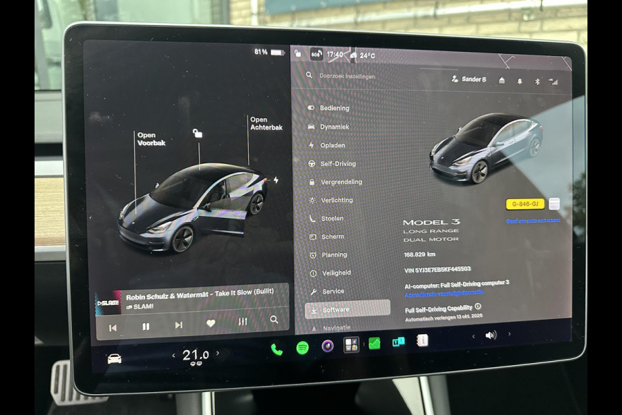 Tesla Model 3 Long Range AWD 75 kWh *TREKHAAK*SOH-84%*