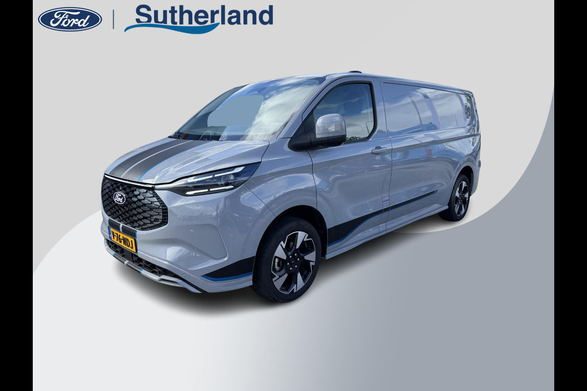 Ford E-Transit Custom 320 L2H1 Sport 65 kWh 218pk | Demo | Driver Assistance Pack | Wegklapbare Trekhaak | Stuurwiel verwarming | Stoel verwarming | 2.300kg Trekgewicht