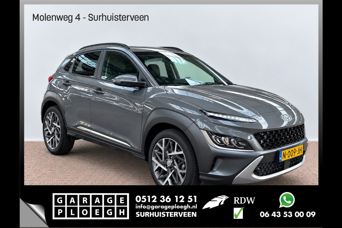 Hyundai Kona 1.6 GDI HEV Premium Automaat Stoelkoel+verw. Carplay Adap.Cruis