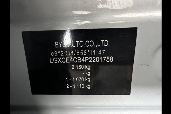 BYD ATTO 3 Comfort 60 kWh [3-Fase-11kW] {SoH-94%} (INCL-BTW) *HEATPUMP | PANO | LEATHER | FULL-LED | TOPVIEW | BLINDSPOT | HEATED-COMFORTSEATS | DIGI-COCKPIT | CARPLAY | DAB | NAVI-FULLMAP | ECC | ADAPTIVE-CRUISE | PDC | 18''ALU*