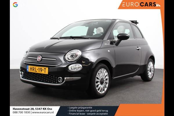 Fiat 500C 1.0 Hybrid Dolcevita Leder Navigatie Apple Carplay/Android Auto Parkeersensoren achter Cruise Control Climate Control