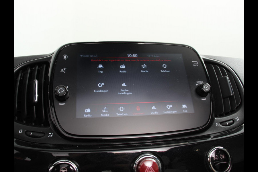 Fiat 500C 1.0 Hybrid Dolcevita Leder Navigatie Apple Carplay/Android Auto Parkeersensoren achter Cruise Control Climate Control