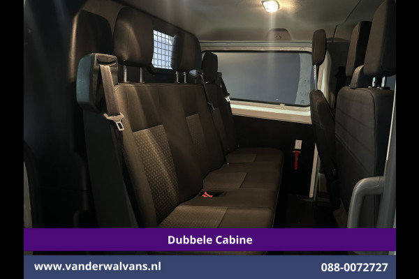Ford Transit Custom 2.0 TDCI 131pk Automaat L2H1 Dubbele Cabine Euro6 Airco | 6-Zits | Camera | Navigatie | LED | Apple Carplay Adaptieve Cruisecontrol, Android Auto, Trekhaak, Verwarmde Voorruit, Parkeersensoren, Bijrijdersbank, Achterklep