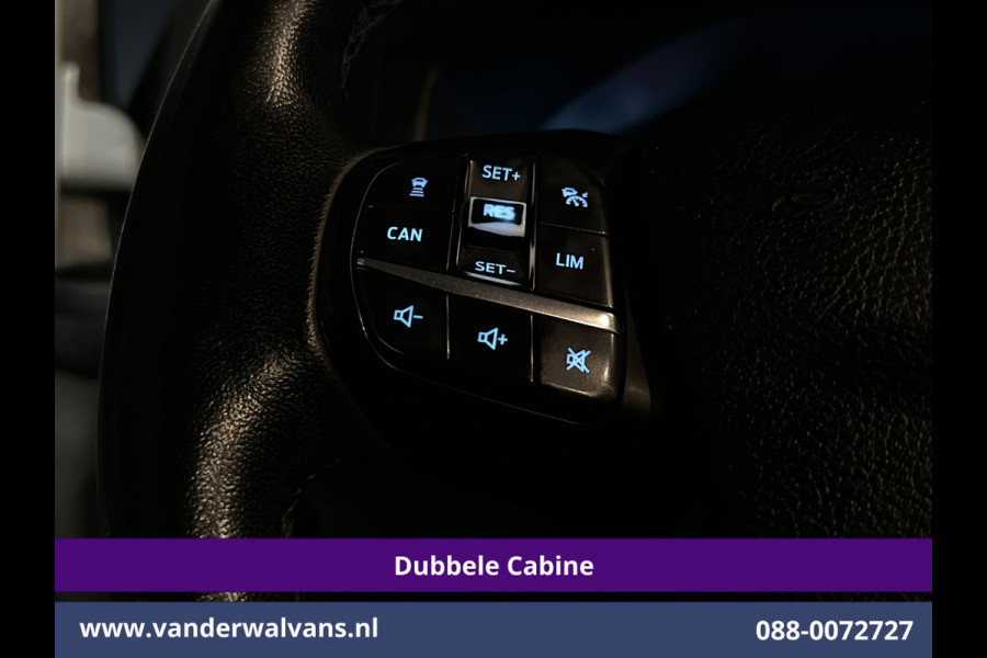 Ford Transit Custom 2.0 TDCI 131pk Automaat L2H1 Dubbele Cabine Euro6 Airco | 6-Zits | Camera | Navigatie | LED | Apple Carplay Adaptieve Cruisecontrol, Android Auto, Trekhaak, Verwarmde Voorruit, Parkeersensoren, Bijrijdersbank, Achterklep