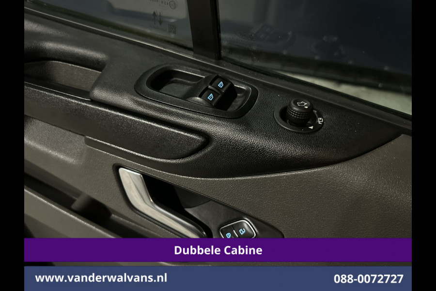 Ford Transit Custom 2.0 TDCI 131pk Automaat L2H1 Dubbele Cabine Euro6 Airco | 6-Zits | Camera | Navigatie | LED | Apple Carplay Adaptieve Cruisecontrol, Android Auto, Trekhaak, Verwarmde Voorruit, Parkeersensoren, Bijrijdersbank, Achterklep