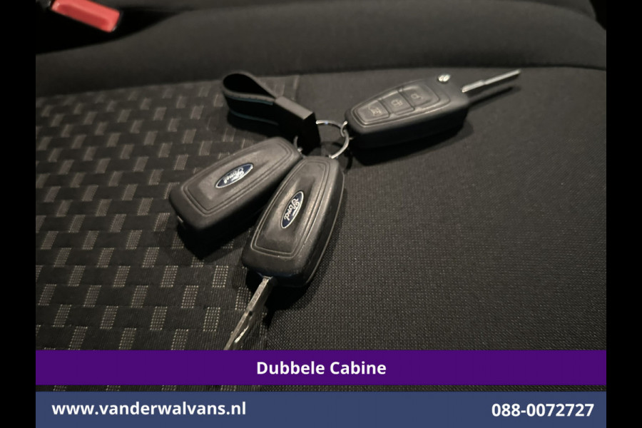 Ford Transit Custom 2.0 TDCI 131pk Automaat L2H1 Dubbele Cabine Euro6 Airco | 6-Zits | Camera | Navigatie | LED | Apple Carplay Adaptieve Cruisecontrol, Android Auto, Trekhaak, Verwarmde Voorruit, Parkeersensoren, Bijrijdersbank, Achterklep