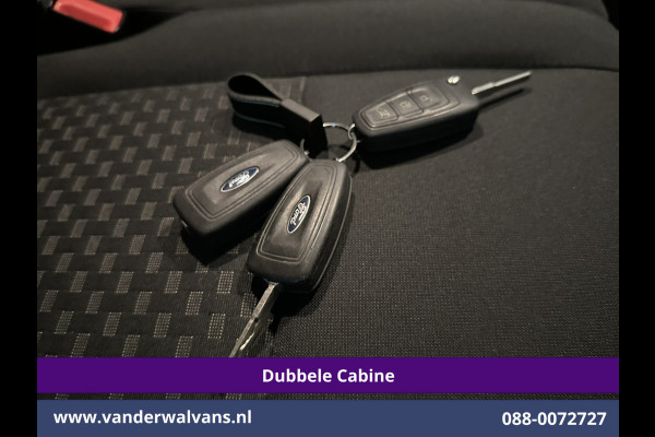 Ford Transit Custom 2.0 TDCI 131pk Automaat L2H1 Dubbele Cabine Euro6 Airco | 6-Zits | Camera | Navigatie | LED | Apple Carplay Adaptieve Cruisecontrol, Android Auto, Trekhaak, Verwarmde Voorruit, Parkeersensoren, Bijrijdersbank, Achterklep