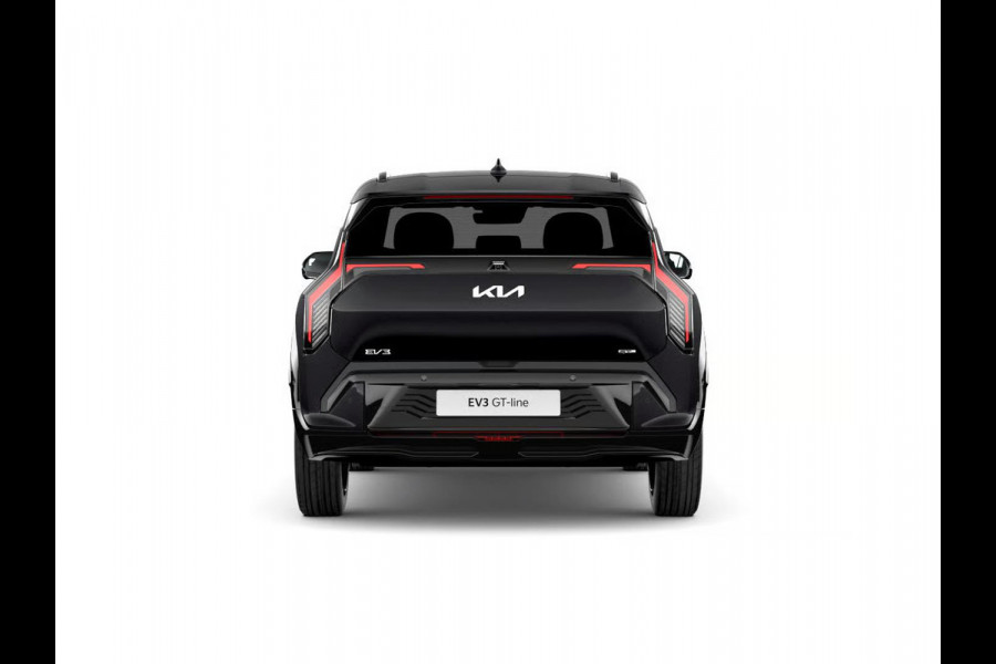 Kia EV3 GT-PlusLine 81.4 kWh | Actieprijs* | Navi. | Clima. | Adapt. Cruise. | Dodehoekassistentie | Stoel&Stuur Verwarming | Glazen Schuif-/Kanteldak | Harman Kardon | Vegan Lederen Stoelbekleding 'GT-Line' | Dodehoekcamera