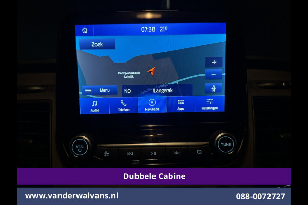 Ford Transit Custom 2.0 TDCI 131pk Automaat L2H1 Dubbele Cabine Euro6 Airco | 6-Zits | Camera | Navigatie | LED | Apple Carplay Adaptieve Cruisecontrol, Android Auto, Trekhaak, Verwarmde Voorruit, Parkeersensoren, Bijrijdersbank, Achterklep