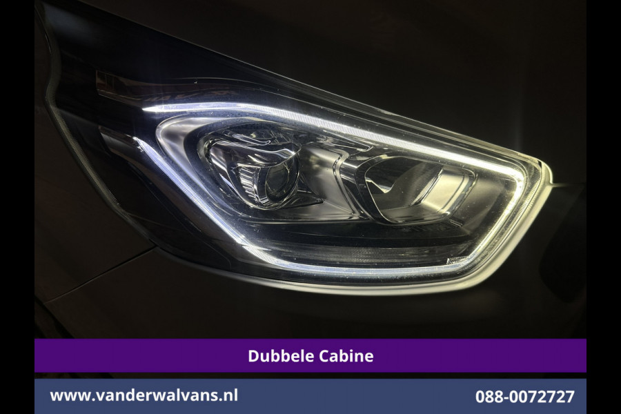 Ford Transit Custom 2.0 TDCI 131pk Automaat L2H1 Dubbele Cabine Euro6 Airco | 6-Zits | Camera | Navigatie | LED | Apple Carplay Adaptieve Cruisecontrol, Android Auto, Trekhaak, Verwarmde Voorruit, Parkeersensoren, Bijrijdersbank, Achterklep