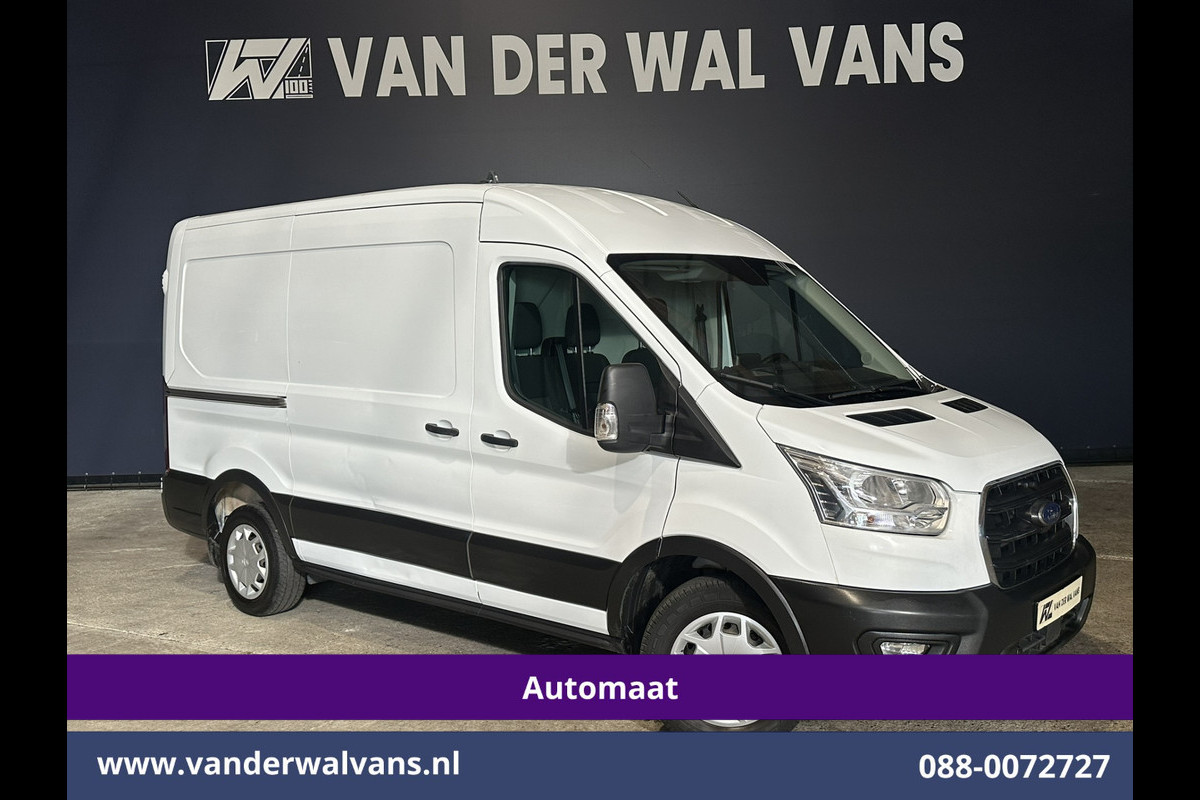 Ford Transit 2.0 TDCI 131pk Automaat L2H2 Euro6 Airco | Navigatie | Cruisecontrol Dakdraagsysteem met Ladderhouder, Android Auto, Parkeersensoren, Bijrijdersbank