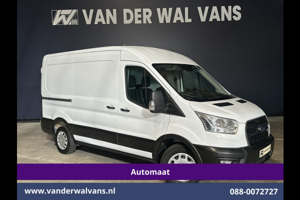 Ford Transit 2.0 TDCI 131pk Automaat L2H2 Euro6 Airco | Navigatie | Cruisecontrol Dakdraagsysteem met Ladderhouder, Android Auto, Parkeersensoren, Bijrijdersbank