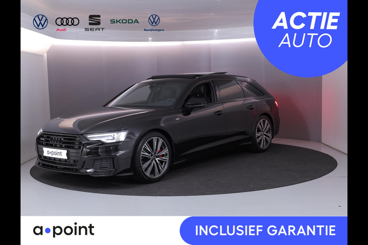 Audi A6 Avant 55 TFSI e quattro Pro Line S Competition 367 pk S-tronic | Navigatie | Panoramadak | Parkeersensoren | Achteruitrijcamera | Lederen bekleding | Stoelverwarming | S-Line |