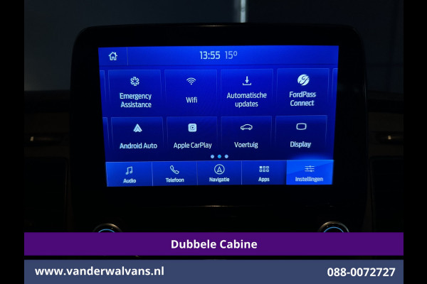 Ford Transit 2.0 TDCI 131pk L3H2 Dubbele Cabine Euro6 Airco | 7-Zits | Camera | Navigatie | 2500kg Trekhaak | Apple Carplay Cruisecontrol, Android Auto, Verwarmde Voorruit, Parkeersensoren, Bijrijdersbank, Leder