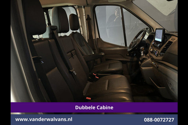 Ford Transit 2.0 TDCI 131pk L3H2 Dubbele Cabine Euro6 Airco | 7-Zits | Camera | Navigatie | 2500kg Trekhaak | Apple Carplay Cruisecontrol, Android Auto, Verwarmde Voorruit, Parkeersensoren, Bijrijdersbank, Leder