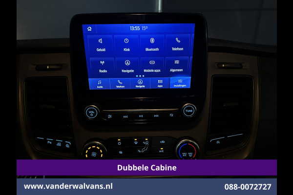 Ford Transit 2.0 TDCI 131pk L3H2 Dubbele Cabine Euro6 Airco | 7-Zits | Camera | Navigatie | 2500kg Trekhaak | Apple Carplay Cruisecontrol, Android Auto, Verwarmde Voorruit, Parkeersensoren, Bijrijdersbank, Leder
