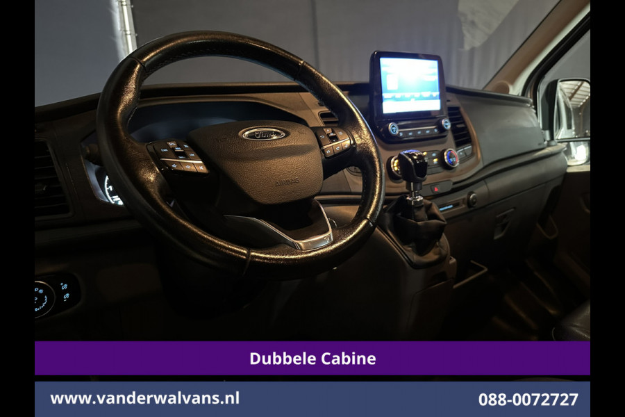Ford Transit 2.0 TDCI 131pk L3H2 Dubbele Cabine Euro6 Airco | 7-Zits | Camera | Navigatie | 2500kg Trekhaak | Apple Carplay Cruisecontrol, Android Auto, Verwarmde Voorruit, Parkeersensoren, Bijrijdersbank, Leder