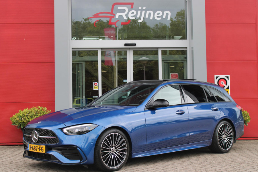 Mercedes-Benz C-Klasse Estate 200 218PK Launch Edition AMG Line | FULL LEDEREN BEKLEDING | PANORAMISCH SCHUIF/KANTELDAK | DIGITAL LIGHT (MATRIX LED) | SFEERVERLICHTING | ELEKTRISCH VERSTELBARE VOORSTOELEN MET GEHEUGEN OP BEIDE STOELEN | STOELVERWARMING | ELEKTRISCHE STUURVERSTELLING MET GEHEUGEN | 19'' MULTISPAAKS LICHTMETALEN VELGEN | VERKEERSLICHTEN WEERGAVE | 360° CAMERA | DRAADLOOS APPLECARPLAY/ANDROID AUTO | DRAADLOZE TELEFOONLADER | WIDE SCREEN SCHERM | NIGHT PAKKET | DODEHOEK DETECTIE | EXTRA GETINTE ACHTERSTE RUITEN | PREMIUM AUDIO | ELEKTRISCH BEDIENBARE ACHTERKLEP | KEYLESS ENTRY |