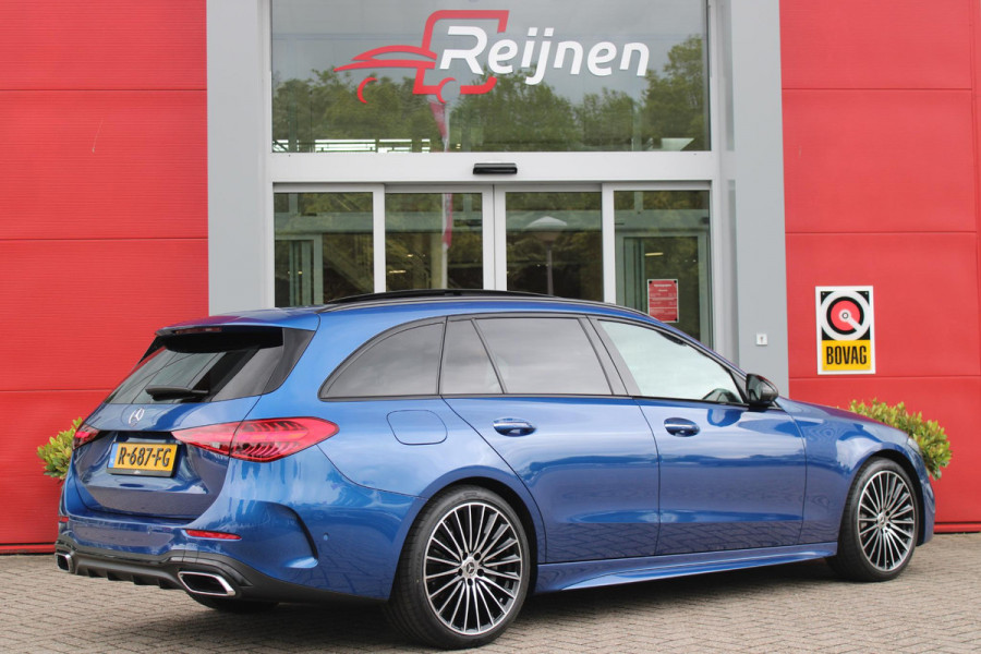Mercedes-Benz C-Klasse Estate 200 218PK Launch Edition AMG Line | FULL LEDEREN BEKLEDING | PANORAMISCH SCHUIF/KANTELDAK | DIGITAL LIGHT (MATRIX LED) | SFEERVERLICHTING | ELEKTRISCH VERSTELBARE VOORSTOELEN MET GEHEUGEN OP BEIDE STOELEN | STOELVERWARMING | ELEKTRISCHE STUURVERSTELLING MET GEHEUGEN | 19'' MULTISPAAKS LICHTMETALEN VELGEN | VERKEERSLICHTEN WEERGAVE | 360° CAMERA | DRAADLOOS APPLECARPLAY/ANDROID AUTO | DRAADLOZE TELEFOONLADER | WIDE SCREEN SCHERM | NIGHT PAKKET | DODEHOEK DETECTIE | EXTRA GETINTE ACHTERSTE RUITEN | PREMIUM AUDIO | ELEKTRISCH BEDIENBARE ACHTERKLEP | KEYLESS ENTRY |