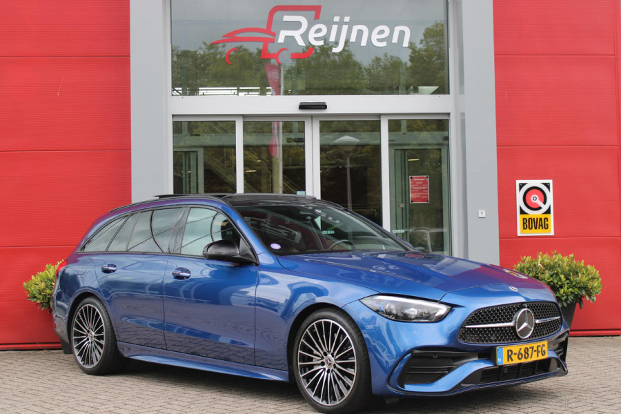 Mercedes-Benz C-Klasse Estate 200 218PK Launch Edition AMG Line | FULL LEDEREN BEKLEDING | PANORAMISCH SCHUIF/KANTELDAK | DIGITAL LIGHT (MATRIX LED) | SFEERVERLICHTING | ELEKTRISCH VERSTELBARE VOORSTOELEN MET GEHEUGEN OP BEIDE STOELEN | STOELVERWARMING | ELEKTRISCHE STUURVERSTELLING MET GEHEUGEN | 19'' MULTISPAAKS LICHTMETALEN VELGEN | VERKEERSLICHTEN WEERGAVE | 360° CAMERA | DRAADLOOS APPLECARPLAY/ANDROID AUTO | DRAADLOZE TELEFOONLADER | WIDE SCREEN SCHERM | NIGHT PAKKET | DODEHOEK DETECTIE | EXTRA GETINTE ACHTERSTE RUITEN | PREMIUM AUDIO | ELEKTRISCH BEDIENBARE ACHTERKLEP | KEYLESS ENTRY |