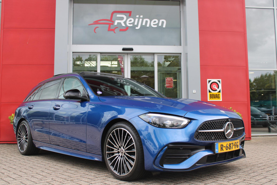 Mercedes-Benz C-Klasse Estate 200 218PK Launch Edition AMG Line | FULL LEDEREN BEKLEDING | PANORAMISCH SCHUIF/KANTELDAK | DIGITAL LIGHT (MATRIX LED) | SFEERVERLICHTING | ELEKTRISCH VERSTELBARE VOORSTOELEN MET GEHEUGEN OP BEIDE STOELEN | STOELVERWARMING | ELEKTRISCHE STUURVERSTELLING MET GEHEUGEN | 19'' MULTISPAAKS LICHTMETALEN VELGEN | VERKEERSLICHTEN WEERGAVE | 360° CAMERA | DRAADLOOS APPLECARPLAY/ANDROID AUTO | DRAADLOZE TELEFOONLADER | WIDE SCREEN SCHERM | NIGHT PAKKET | DODEHOEK DETECTIE | EXTRA GETINTE ACHTERSTE RUITEN | PREMIUM AUDIO | ELEKTRISCH BEDIENBARE ACHTERKLEP | KEYLESS ENTRY |