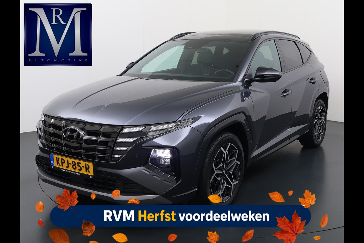 Hyundai Tucson 1.6 T-GDI PHEV N Line Sky 4WD VAN: 37.900,- VOOR: 32.877,- UW HERFSTVOORDEEL: 5.023,-PANO |DEALER ONDERHOUDEN| HYUNDAI GARANTIE T/M 02-2028| STOELVENTILATIE + VERWARMING| CAMERA | FULL OPTIONS| ACHTERBANK VERWARMD