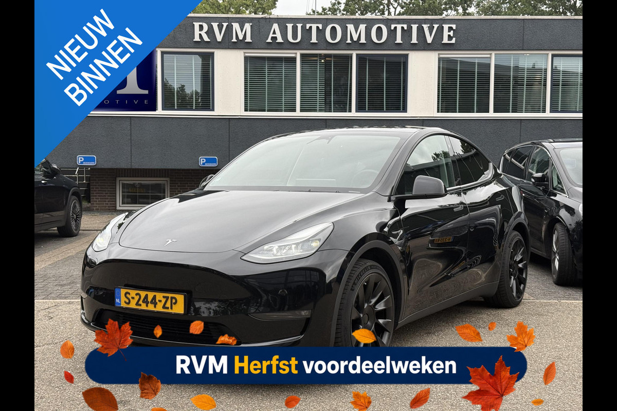 Tesla Model Y Long Range AWD 75 kWh VAN: 38.900,- VOOR: 35.877,- UW HERFSTVOORDEEL: 3.023,-|SOH 92%| ORIGINEEL NED. NAP| 1STE EIGENAAR!| FABRIEKSGARANTIE OP ACCU & AANDRIJFLIJN TOT 2031 OF 192.000 KM| BTW VERREKENBAAR|