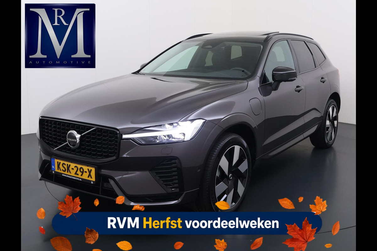 Volvo XC60 Plug-In Hybrid AWD T6 Plus Dark Recharge VAN:52.900,- VOOR:49.877,- UW HERFSTVOORDEEL:3.023,- ADAPT. CRUISE CONTROL | STUUR & STOEL VERWARMING | PANORAMA DAK | 360 GRADEN CAMERA | ELEK. STOELEN MET GEHEUGEN | HARMAN/KARDON AUDIO