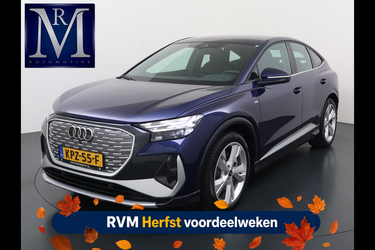 Audi Q4 Sportback e-tron 45 Edition 82 kWh VAN: 44.900,- VOOR: 41.877,- UW HERFSTVOORDEEL: 3.023,- S-LINE| 10.000KM! | STOELVERWARMING| ELEKTRISCHE ACHTERKLEP| ACHTERUITRIJCAMERA | MATRIX LED|