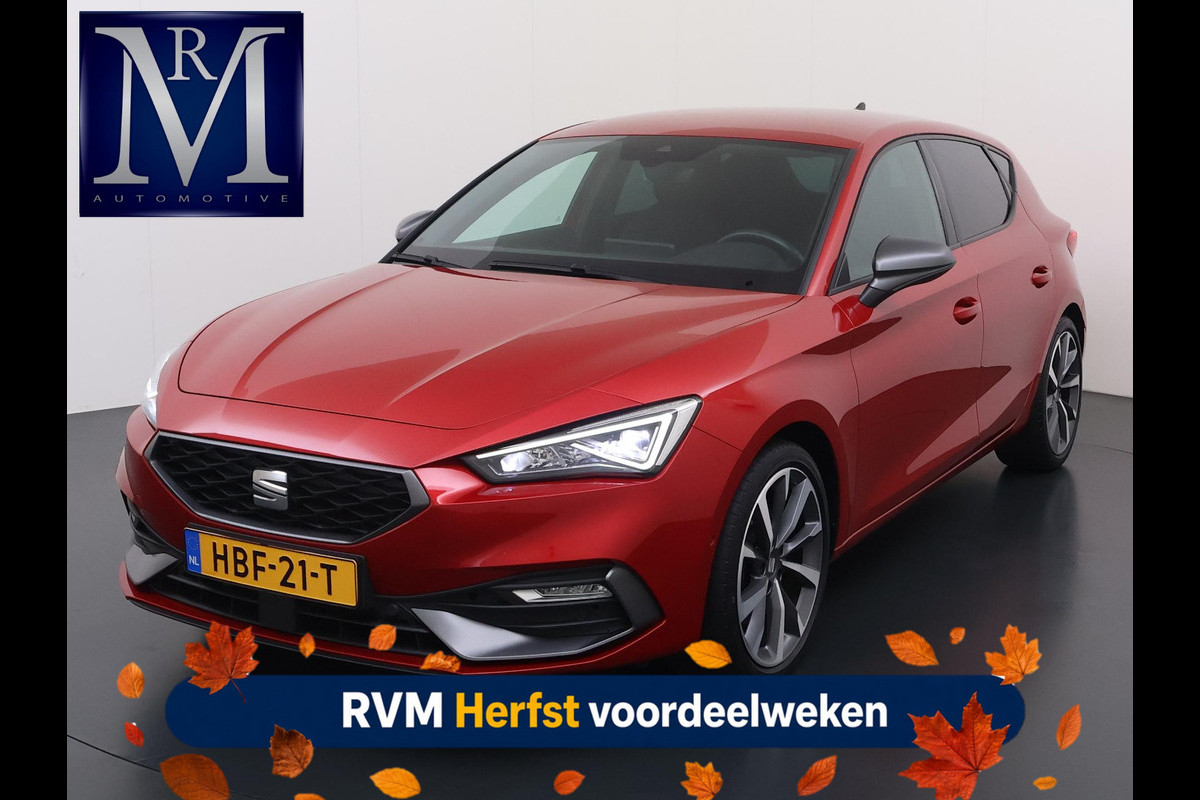 Seat Leon 1.5 eTSI FR VAN:22.900,- VOOR:19.877,- UW HERFSTVOORDEEL:3.023,- 150PK | STOEL + STUURVERWARMING |ACHTERUIT RIJ CAMERA | KEYLESS | DODEHOEK | APPLECARPLAY\AINDROID AUTO | TREKHAAK | RIJKLAAR GELEVERD MET 12 MND BOVAG GARANTIE | ADAP. CRUISE |