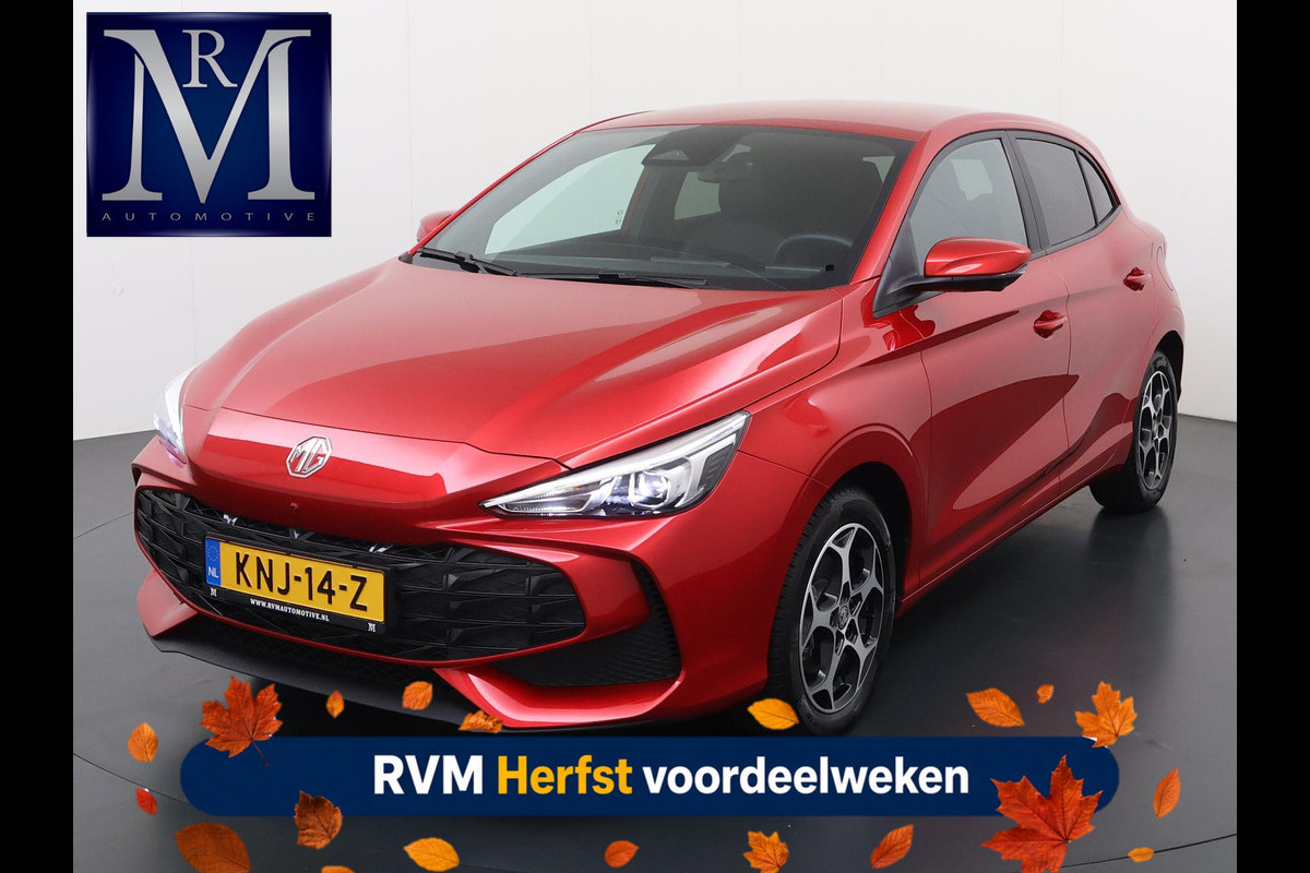 MG MG3 Hybrid+ 1.5 Hybrid+ Luxury VAN:22.900,- VOOR:19.877,- UW HERFSTVOORDEEL:3.023,- ONDERHOUD GEHAD BIJ DEALER, DIRECT LEVERBAAR | 7 JAAR MG FABRIEKS GARANTIE TM 02-2032 | STOEL + STUURVERWARMING | 360 CAMERA | ADAP. CRUISE | DODE HOEK | KEYLESS | APPLE CARPLAY |