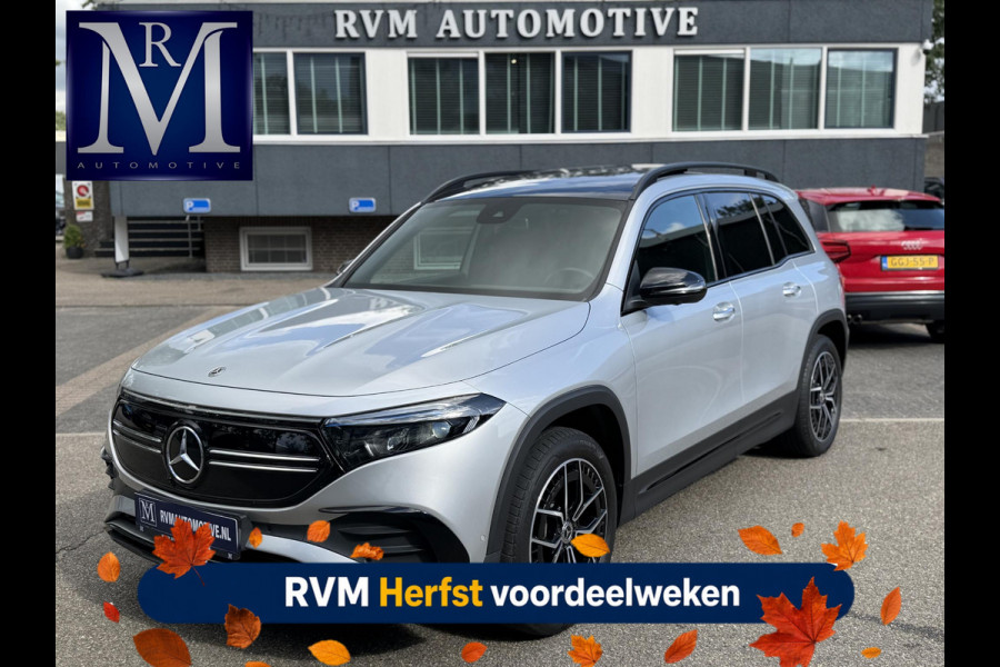 Mercedes-Benz EQB 300 4MATIC AMG Line 7p. 67 kWh VAN: 44.900,- VOOR: 41.440,- UW HERFSTVOORDEEL: 3.460,-  | SOH 98% | NIGHT PAKKET | 360 CAMERA| 7 PERSOONS | RIJKLAAR + 12 MND BOVAG GARANTIE | STOEL VERWARMING | DODE HOEK |