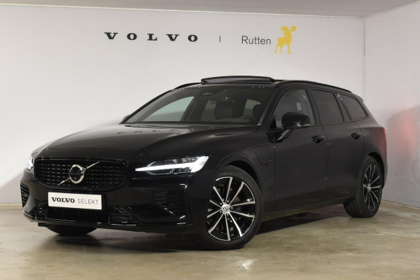 Volvo V60 T8 455PK Plug-in hybrid AWD Plus Dark / 360 Camera / Harman Kardon / Head-up display / Panorama schuifdak / Stoel- en stuurverwarming / Trekhaak / Elektrische stoelen met geheugen