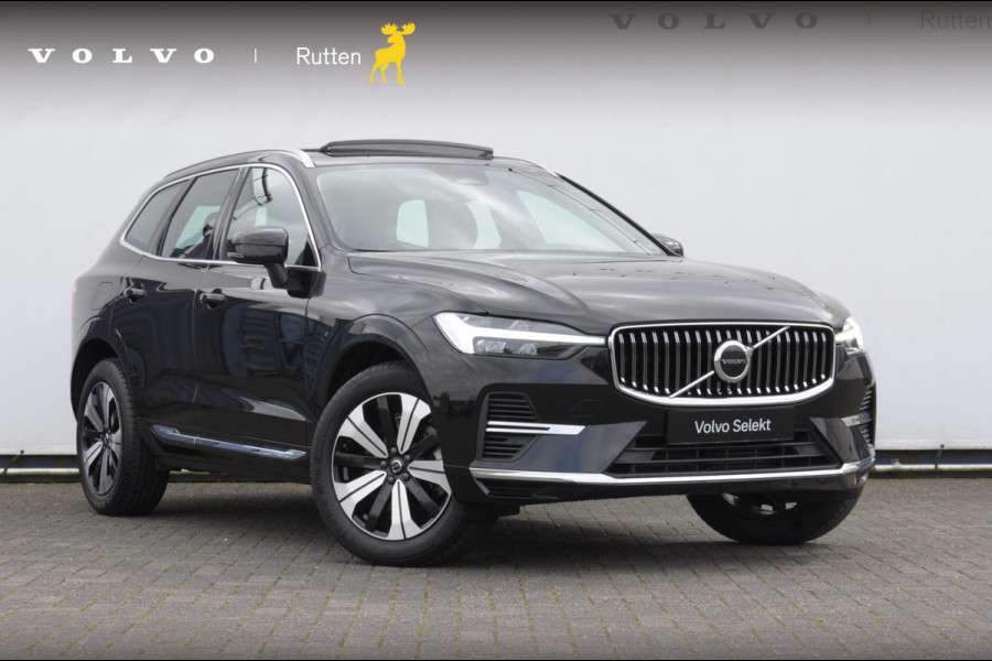 Volvo XC60 T6 350PK Automaat Plug-in hybrid AWD Plus Bright Panoramisch schuif-kanteldak / Google infotainment / Lederen bekleding / Parkeersensoren voor en achter met parkeercamera / Road Sign information / Cruise Control