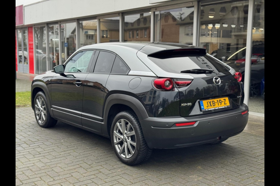 Mazda MX-30 e-SkyActiv R-EV 170pk Makoto | Geheugenfunctie, Bose, 360 Camera, Dodehoekherkenning, Stoel + Stuurverwarming, HUD