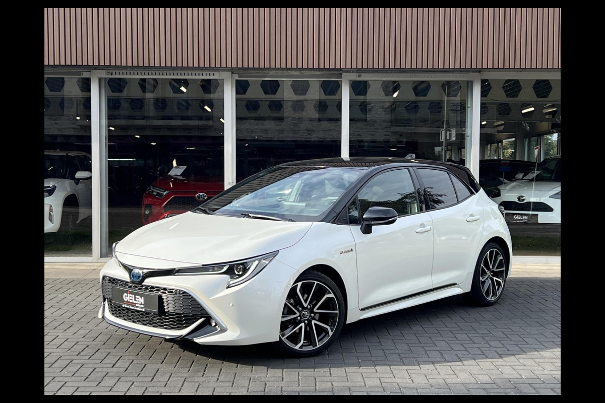 Toyota Corolla 1.8 Hybrid Executive | Parelmoer wit, 18 inch, Leer/Alcantara, Stoelverwarming, Parkeersensoren, Keyless, Apple CarPlay/Android