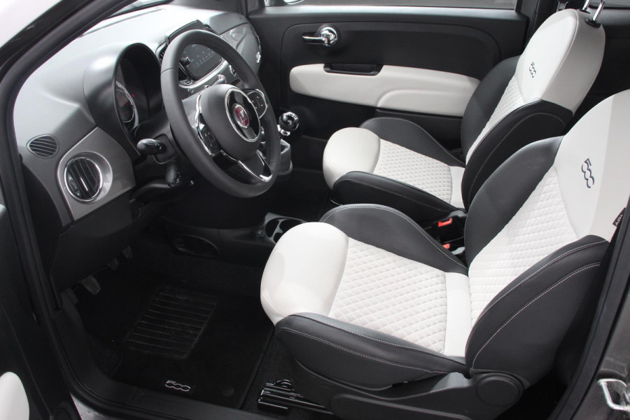 Fiat 500C 1.0 Hybrid Dolcevita Lederen Bekleding Cruise Control Climate Control Parkeersensoren Achter DAB Lichtmetalen Velgen