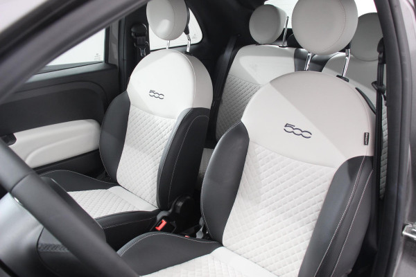 Fiat 500C 1.0 Hybrid Dolcevita Lederen Bekleding Cruise Control Climate Control Parkeersensoren Achter DAB Lichtmetalen Velgen