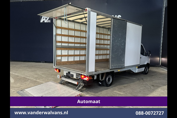 Mercedes-Benz Sprinter 315 CDI 150pk 9G-Tronic Automaat Bakwagen 22m3 KUUB Laadklep Zijdeur Euro6 Airco | LAT om LAT | Leder Bijrijdersbank