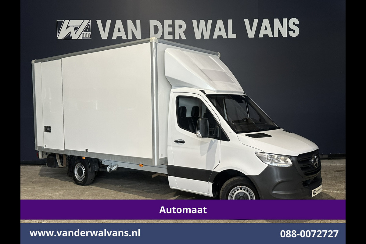 Mercedes-Benz Sprinter 315 CDI 150pk 9G-Tronic Automaat Bakwagen 22m3 KUUB Laadklep Zijdeur Euro6 Airco | LAT om LAT | Leder Bijrijdersbank