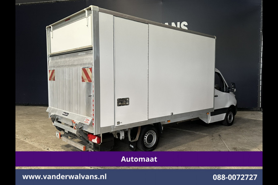 Mercedes-Benz Sprinter 315 CDI 150pk 9G-Tronic Automaat Bakwagen 22m3 KUUB Laadklep Zijdeur Euro6 Airco | LAT om LAT | Leder Bijrijdersbank