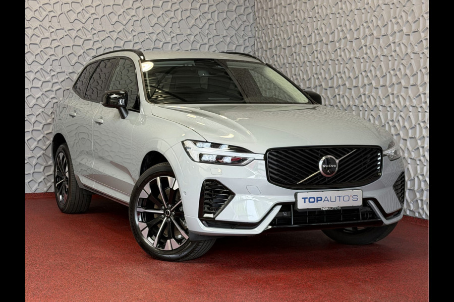 Volvo XC60 2.0 T8 455PK AWD PLUS DARK NIEUWE AUTO HARMAN KARDON 360.CAM STOEL/STUUR VERW LEER vapour grey